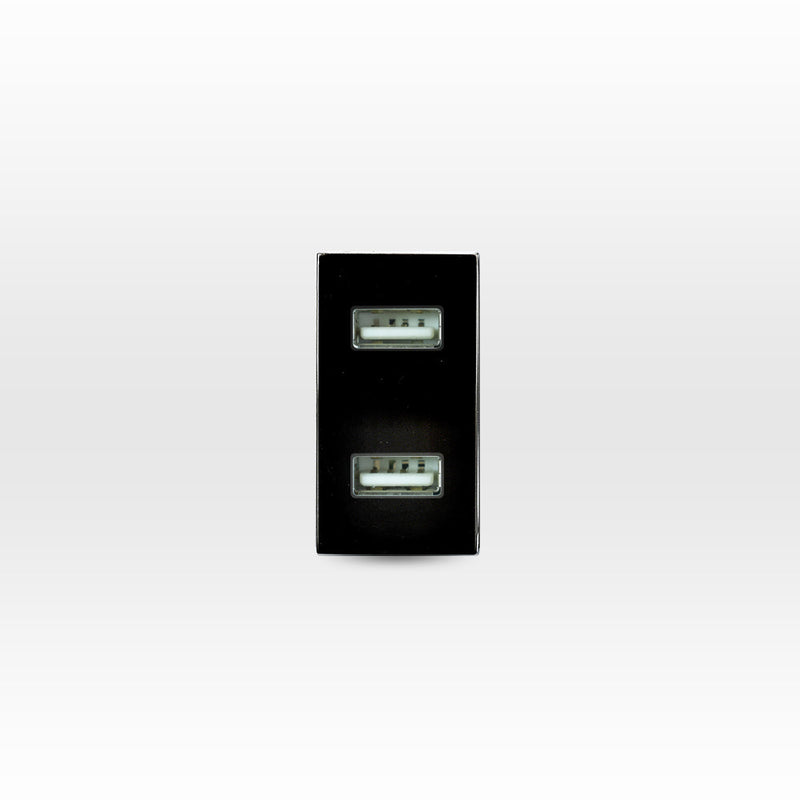 MÓDULO TOMA USB 5V C.C. 1100MA CAFÉ