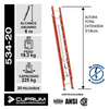 ESCALERA FIBRA VIDRIO TELESCOPICA 5.18 M. CUPRUM