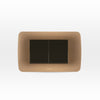 INTERRUPTOR DOBLE 9/15 TECLON 35.6MM 10A 250V CAFÉ TITANIO
