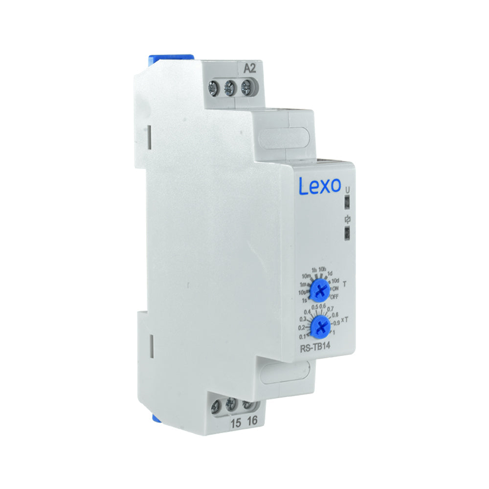 RELÉ TEMPORIZADO CON RETARDO A LA DESCONEXIÓN 12-240V AC/DC 1C/0