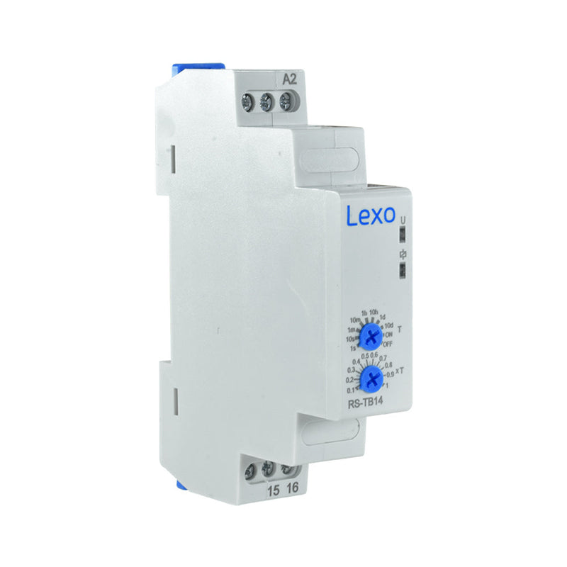 RELÉ TEMPORIZADO CON RETARDO A LA DESCONEXIÓN 12-240V AC/DC 1C/0