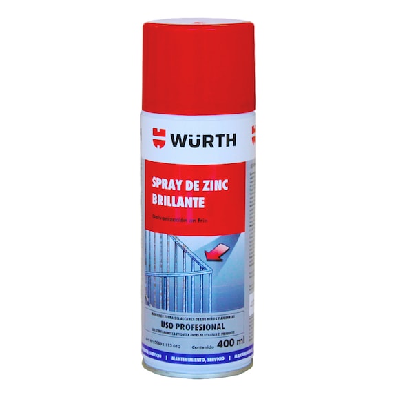 ZINC EN SPRAY BRILLANTE 400 ML - WURTH - WURTH
