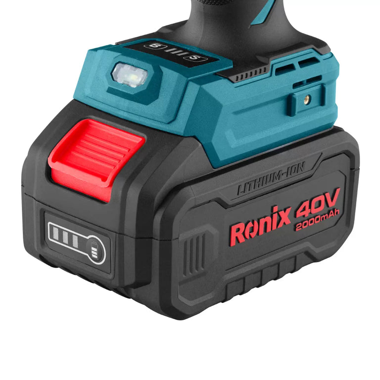 Llave Impacto Inalámbrica Ronix 8907 1/2" 800Nm