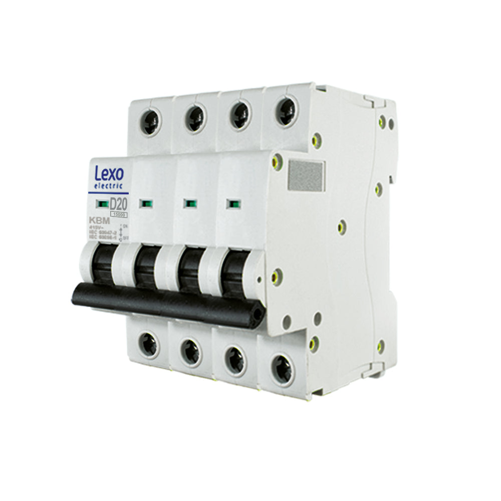 INTERRUPTOR AUTOMÁTICO 4X20A CURVA D 15KA