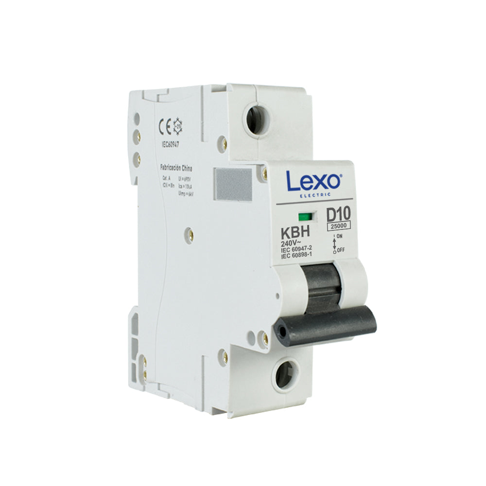 Interruptor automático 1X6A curva D 25kA