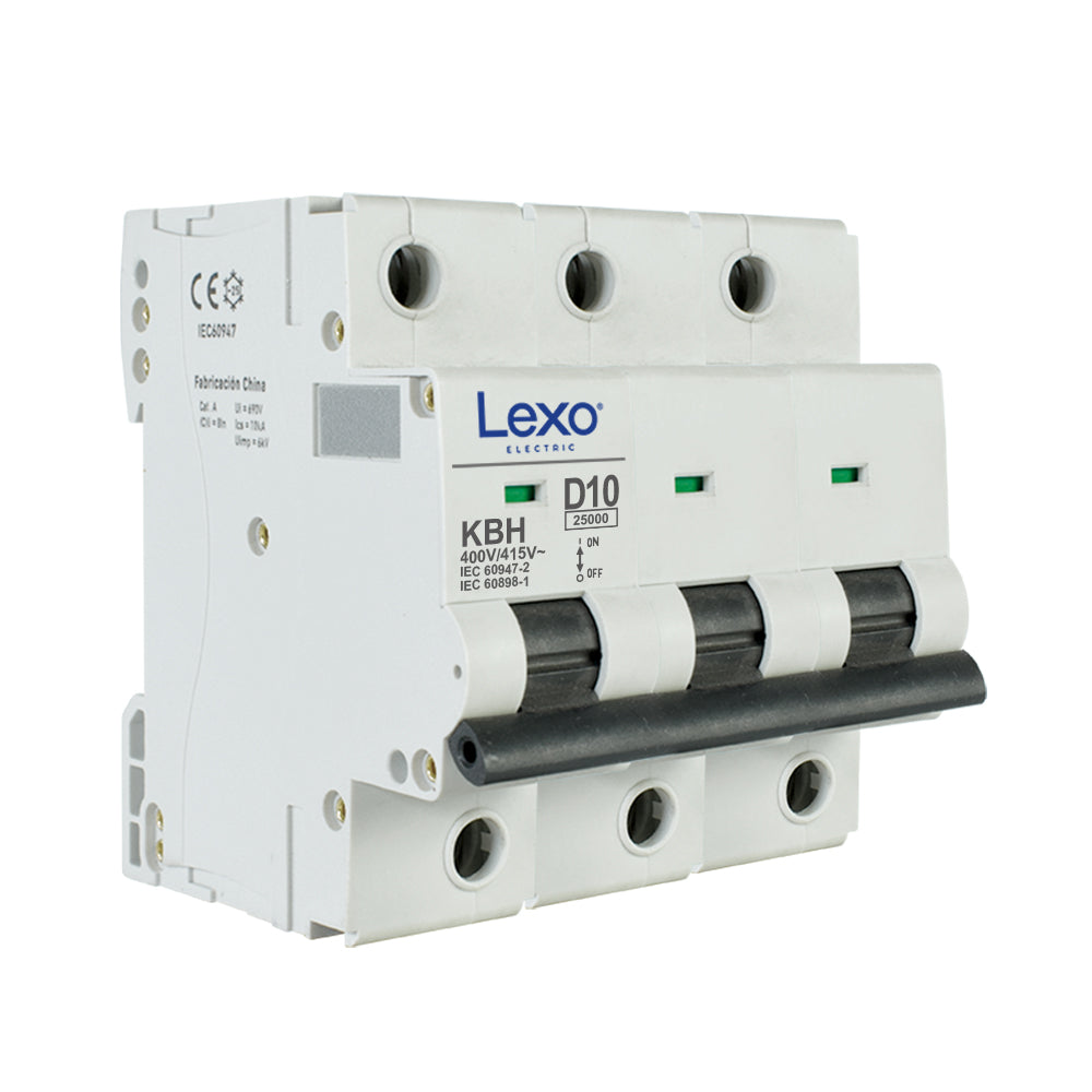 Interruptor automático 3X50A curva D 25kA