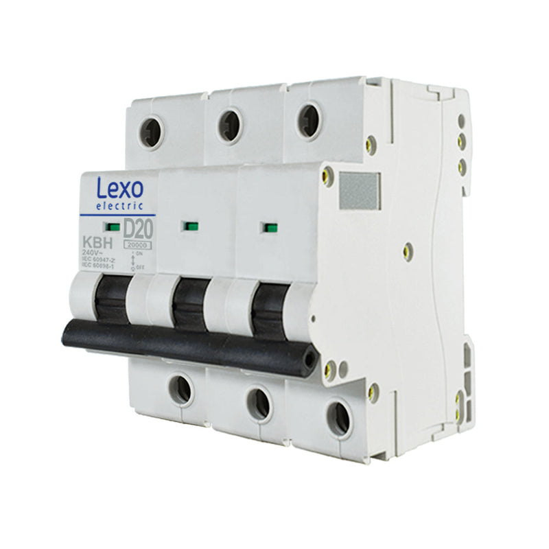 INTERRUPTOR AUTOMÁTICO 3X20A CURVA D 20KA
