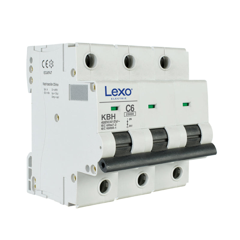 INTERRUPTOR AUTOMÁTICO 3X25A curva C 25kA