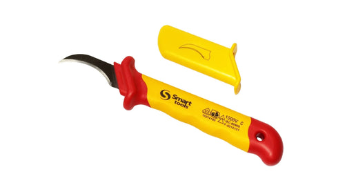 CUCHILLO PARA ELECTRICISTA CURVO LARGO 180MM VDE 1000V(10274180)