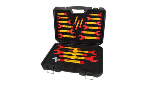 Juego de Llaves de Punta 20 Piezas + Llave Francesa 10 VDE 1000V - SMART TOOLS
