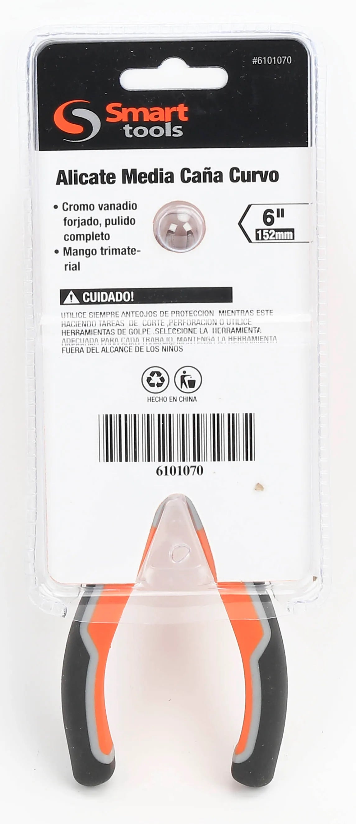 ALICATE PUNTA CURVA DE 6 CR/V