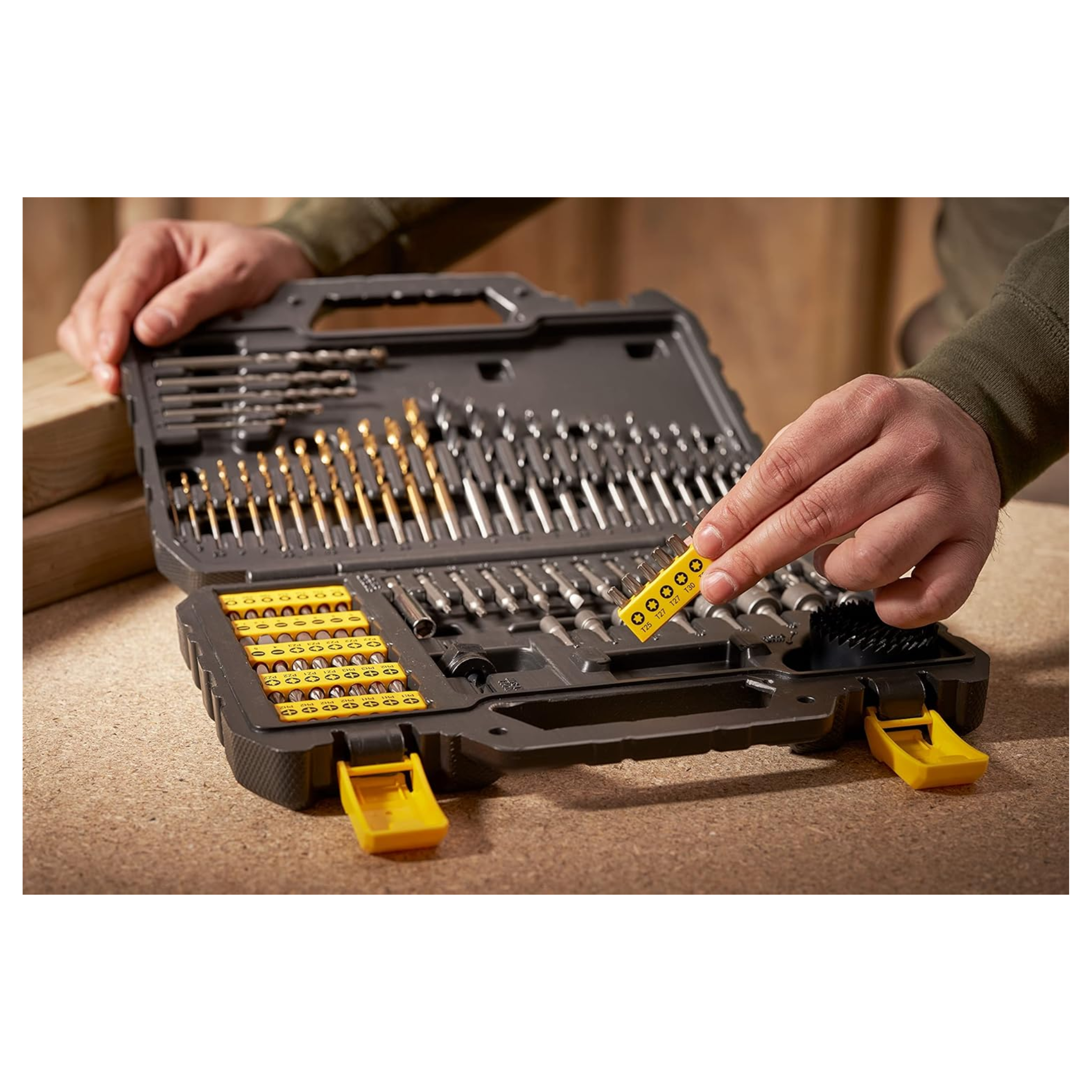 Jgo atornillar y taladrar 100 pz (sta88548-xj) - STANLEY