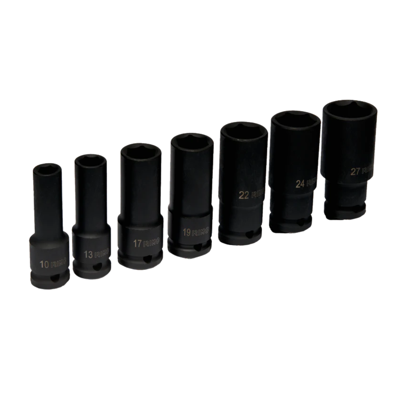 Dados de impacto largos cuadrante 1/2 7 piezas