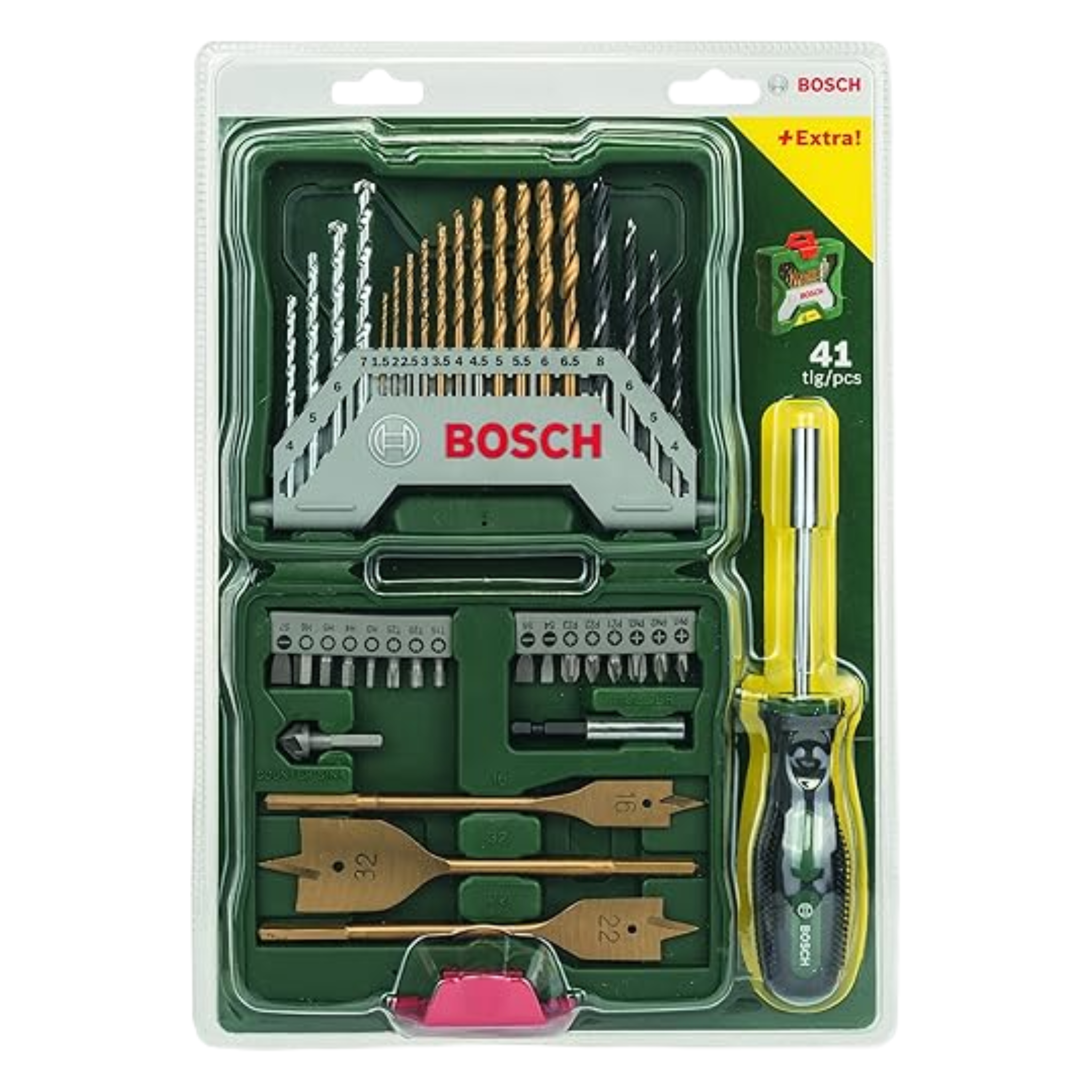 SET 40 PZS. PUNTAS Y BROCAS P/MADERA (2607017334)