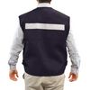 CHALECO GEOLOGO POPLIN ALASKA C/CINTA AZUL L