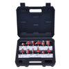 SET 12PZ FRESAS PARA ROUTER 1/4\ 6.35mm HARDEN