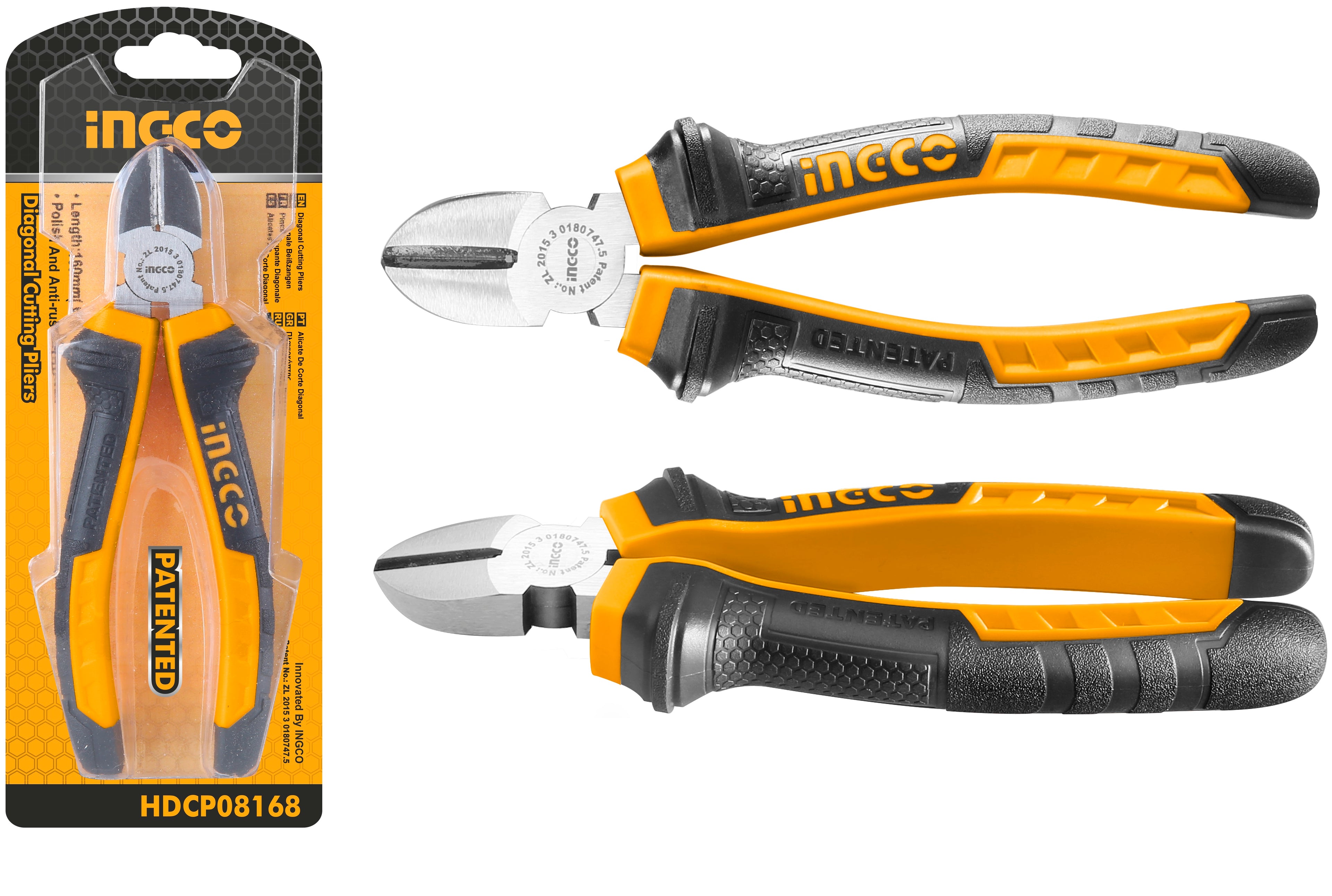 ALICATE INGCO - 180 MM /7" CORTE DIAGONAL # HDCP08188