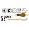 ATORNILLADOR INGCO PHILLIPS DE GOLPE #2 - 6MM X 150MM #HGTS68PH2150