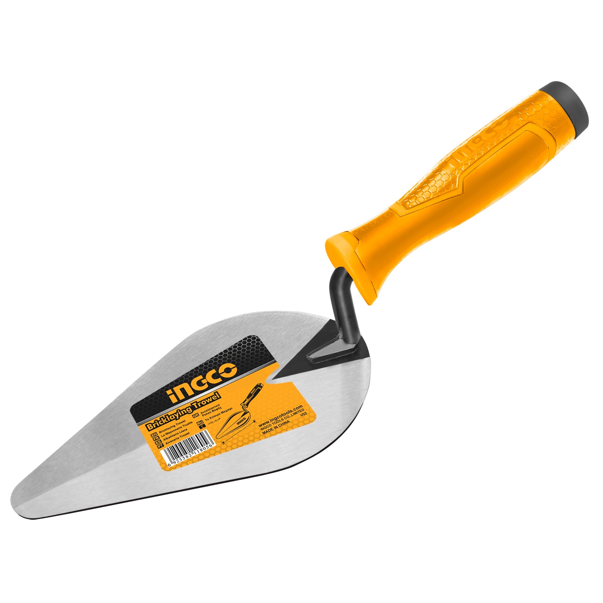 PLANA ALBAÑIL INGCO M/PLASTICO ANTIDESLIZANTE 7"/180 MM # HBT718
