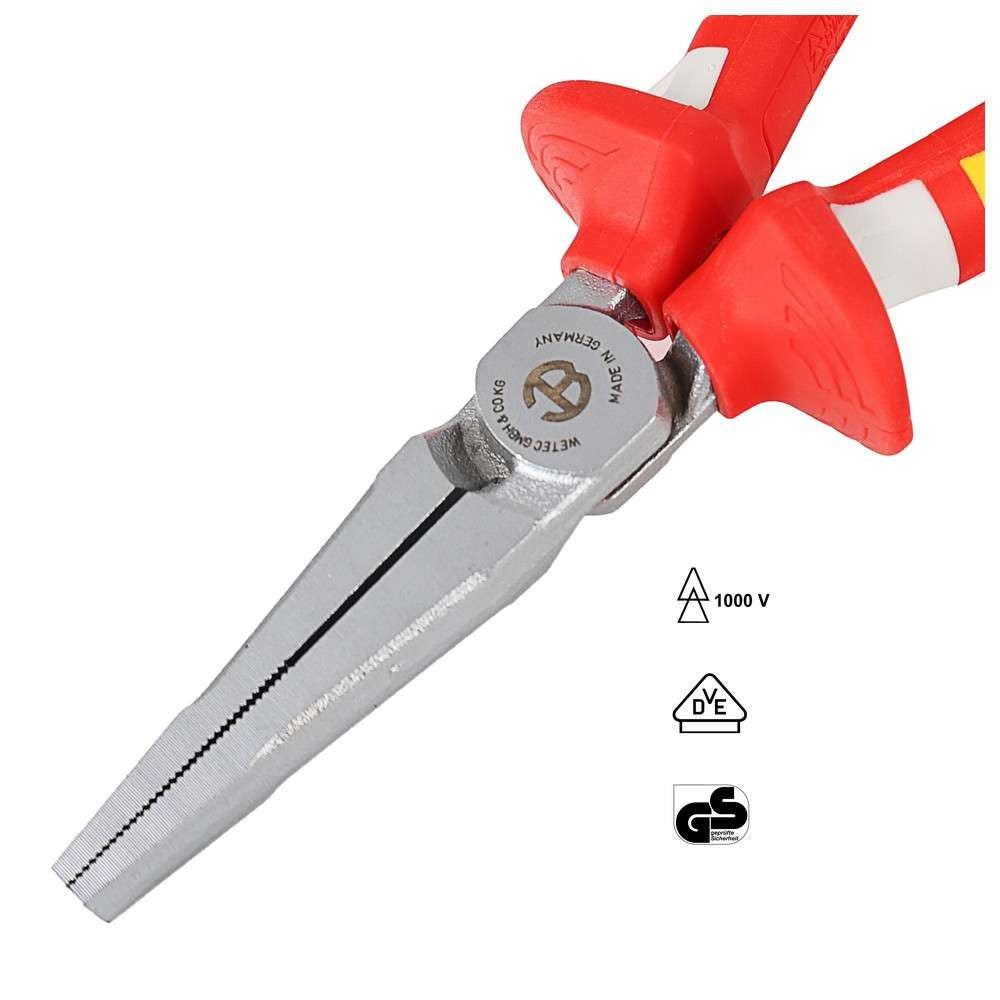 Alicate Punta Plana aislada WETEC