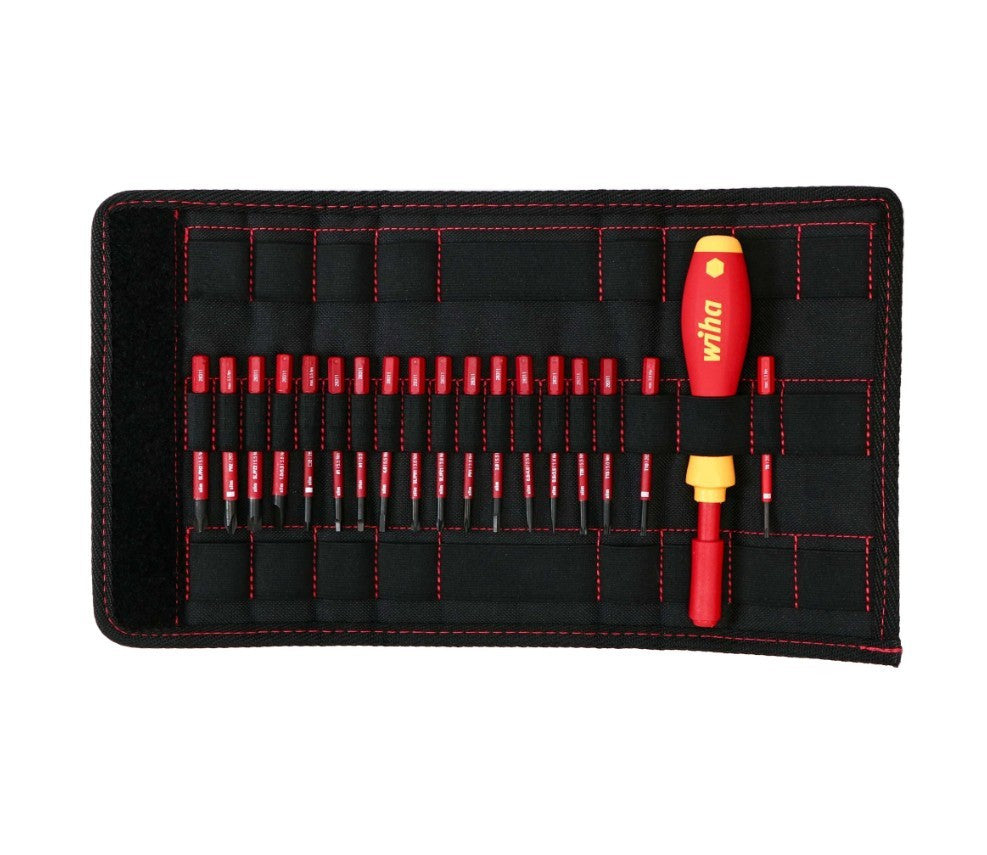 Juego de 19 puntas de atornilladores SlimLine aislante WIHA