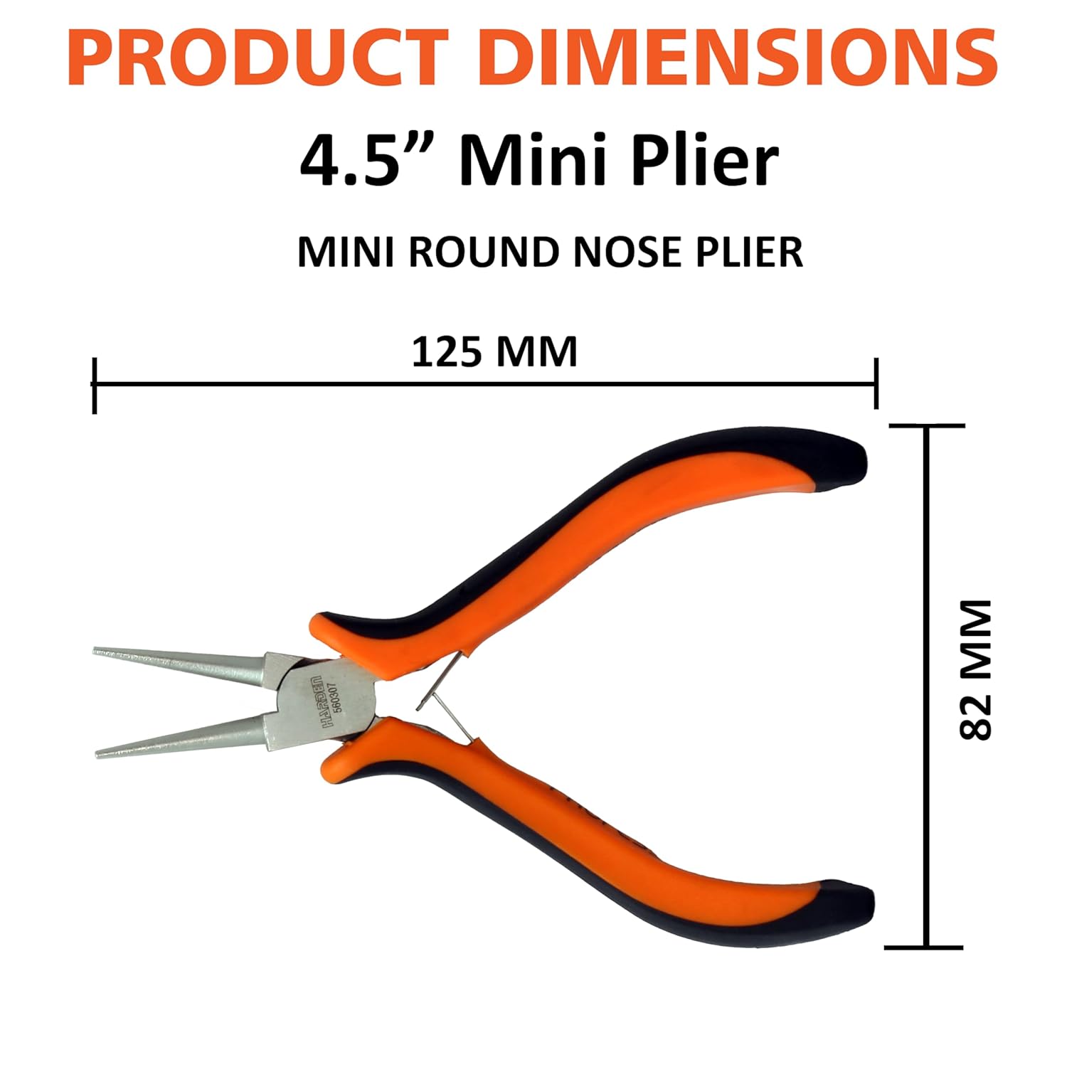 Mini Alicate de punta redonda 4.5″ Harden