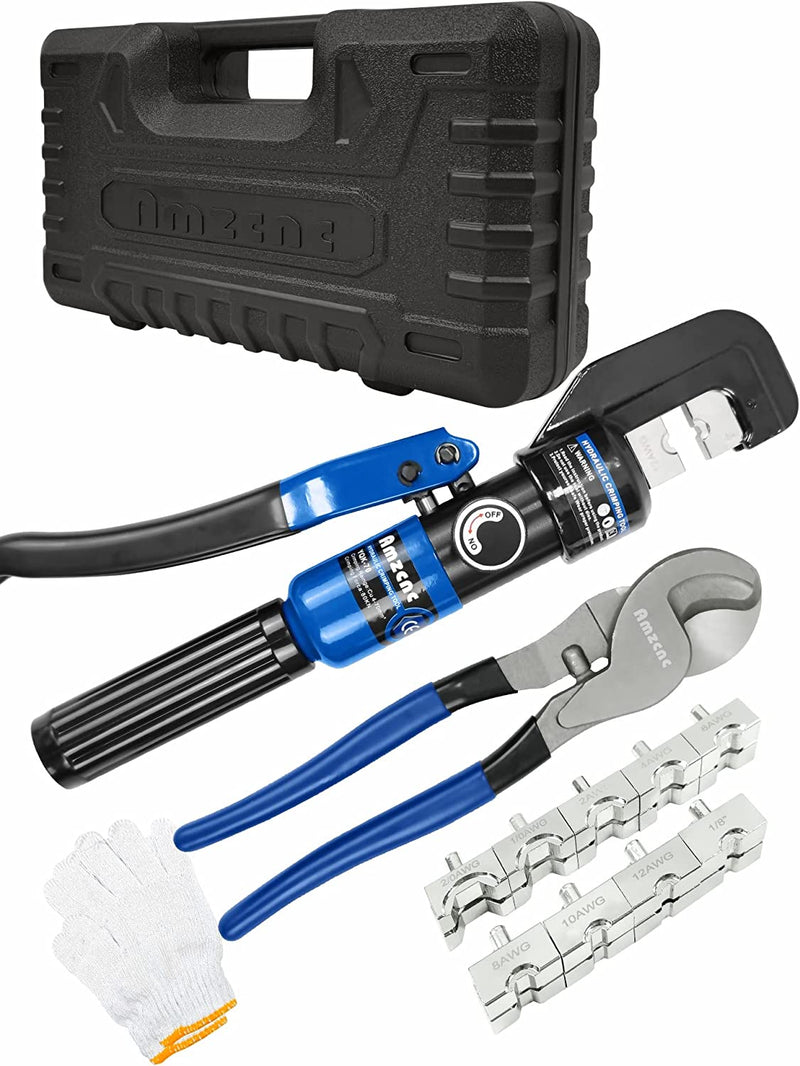 Crimpeadora hidráulica 12 AWG 12 piezas