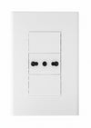 Modulo tomacorriente simple 10/16A simple blanco Blanco