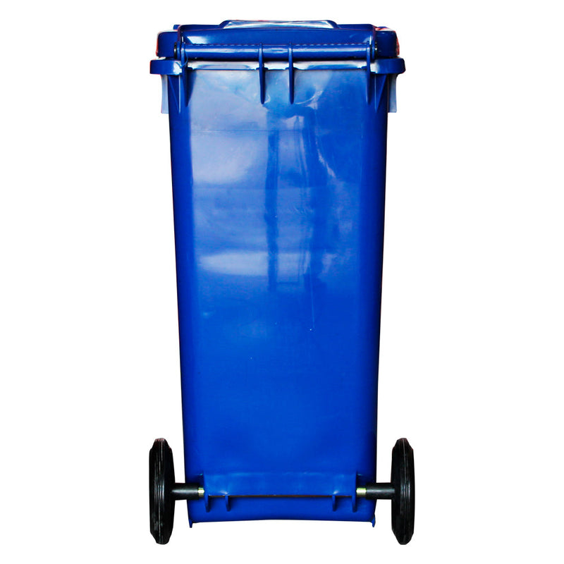 CONTENEDOR DE BASURA CON RUEDAS AZUL 120 LTS.