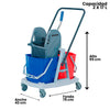 CARRO ESTRUJADOR DE 34 LTS DOBLE DEPOSITO SOIN