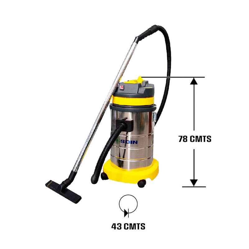 ASPIRADORA POLVO/AGUA 30 lts.