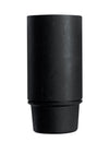 Portalampara E14 plastico bornera Negro