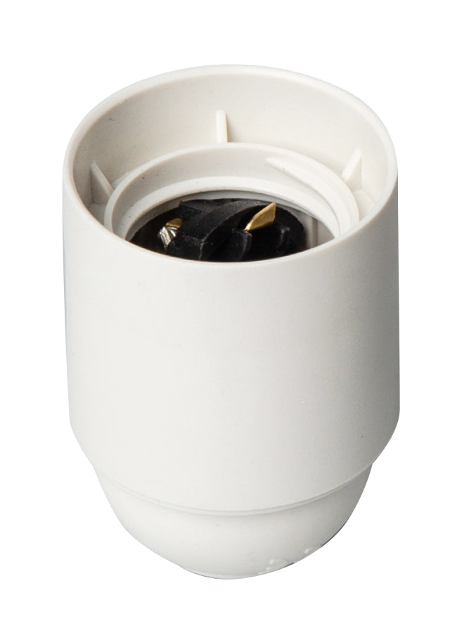 Portalampara plastico presion Blanco
