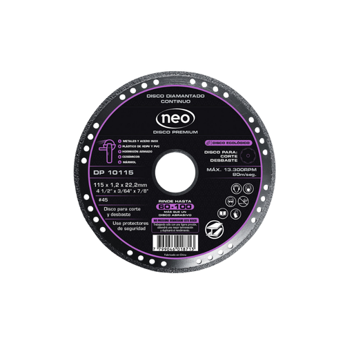 DISCO 4 1/2" DIAMANTADO MULTIPRO PREMIUM DP 10115