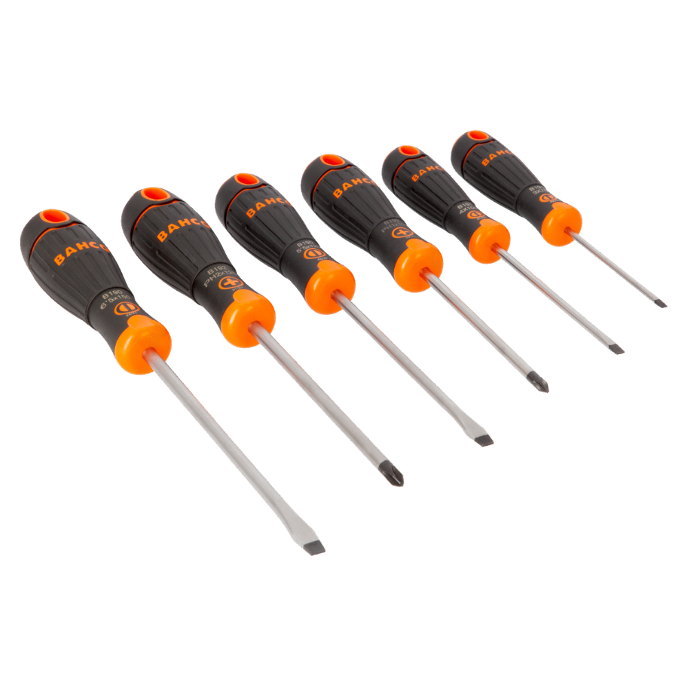 Juego Atornilladores Cruz y Paleta 6 Piezas BAHCO
