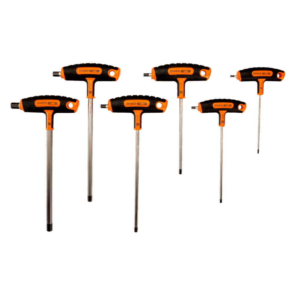 Juego 6 Destornilladores Hexagonales Tipo T (3 A 10mm) BAHCO
