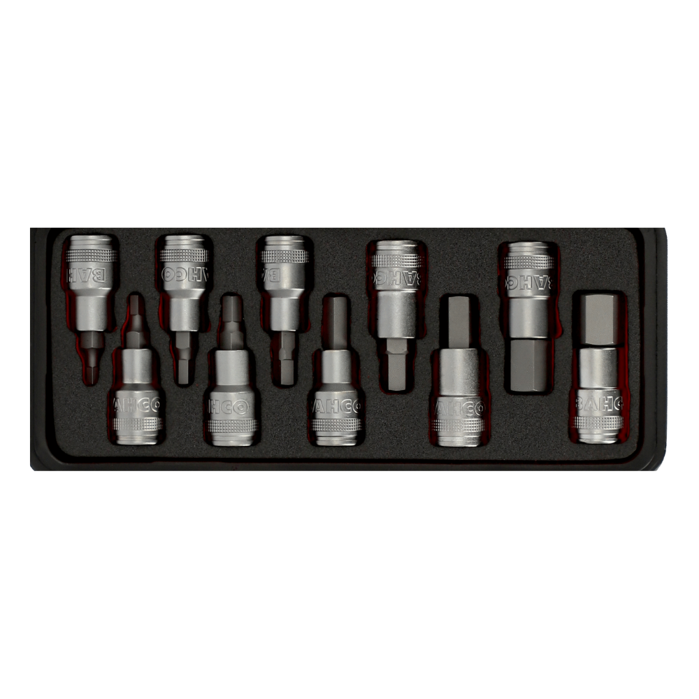 Juego de Dados para cabeza hexagonal C-1/2 - 5 a 19mm BAHCO