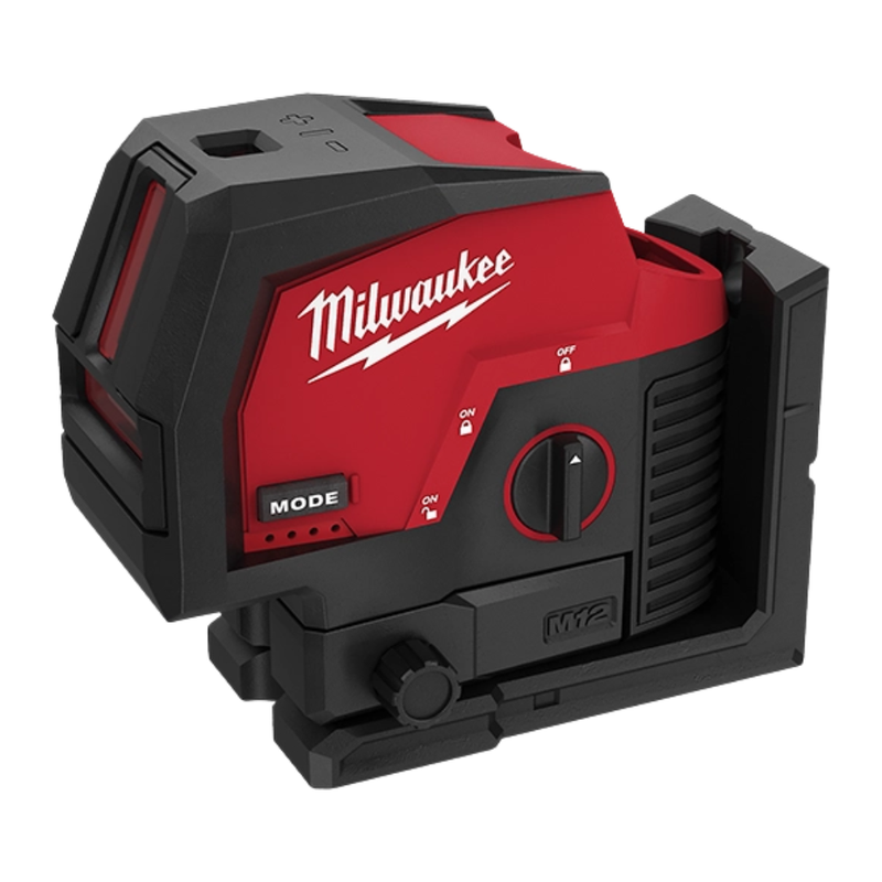 NIVEL LASER DOS LINEAS Y PUNTOS VERDE BATERIA M12 (3622-20) MILWAUKEE
