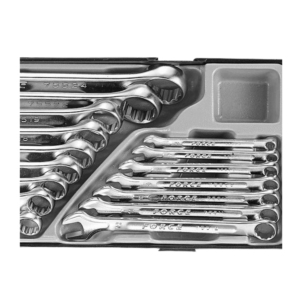 Jgo. llaves pta.-corona 6-24 mm. 16 pzs. (5161) - FORCE