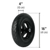 CARRETILLA TRUPER 175 LITROS 2 RUEDAS BANDEJA PLASTICA # TP-8 (19810)