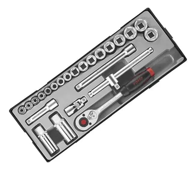 Jgo. dados 3/8 6-22 mm. (3251-5)- FORCE