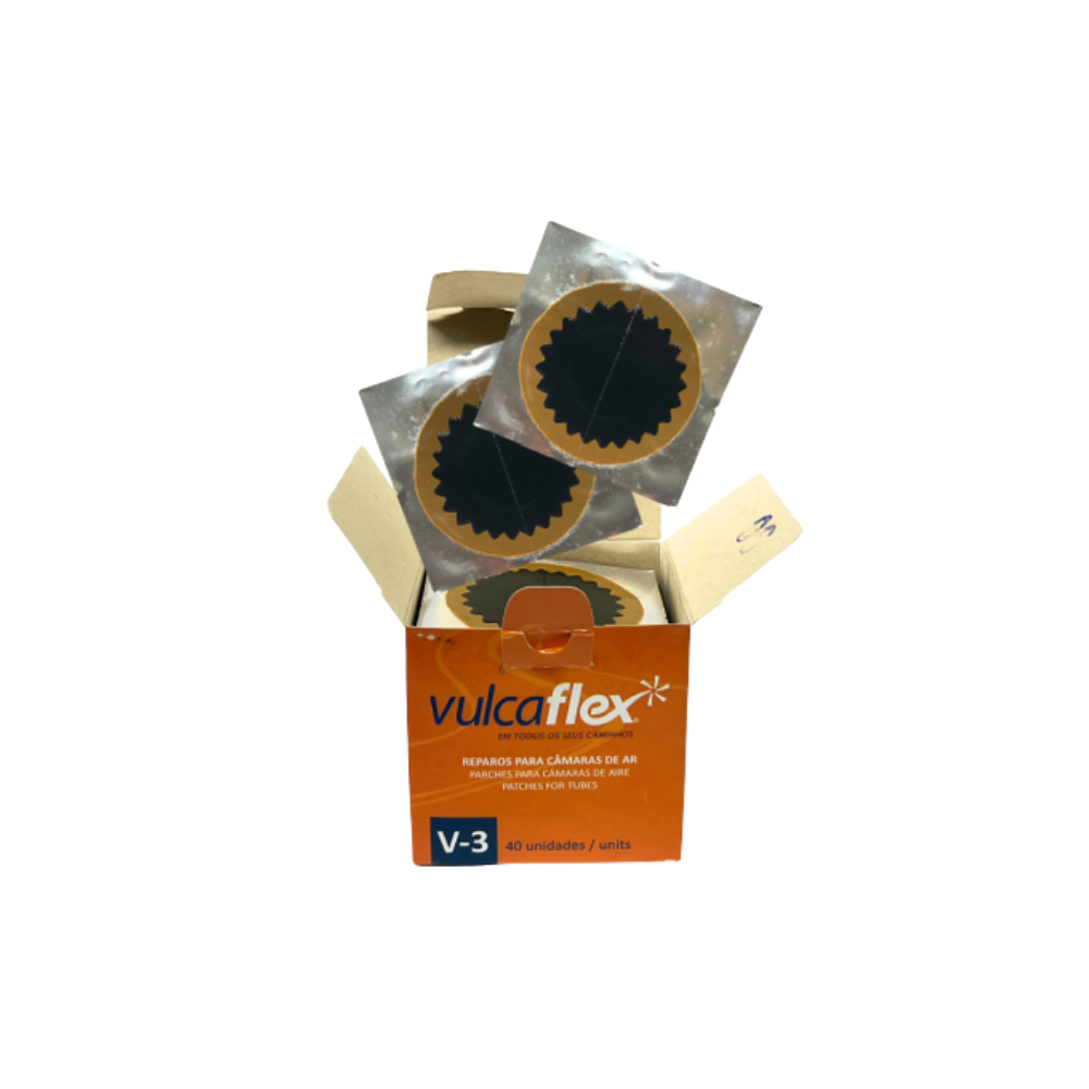 Parches redondos V (Naranja y Negro) VULCAFLEX