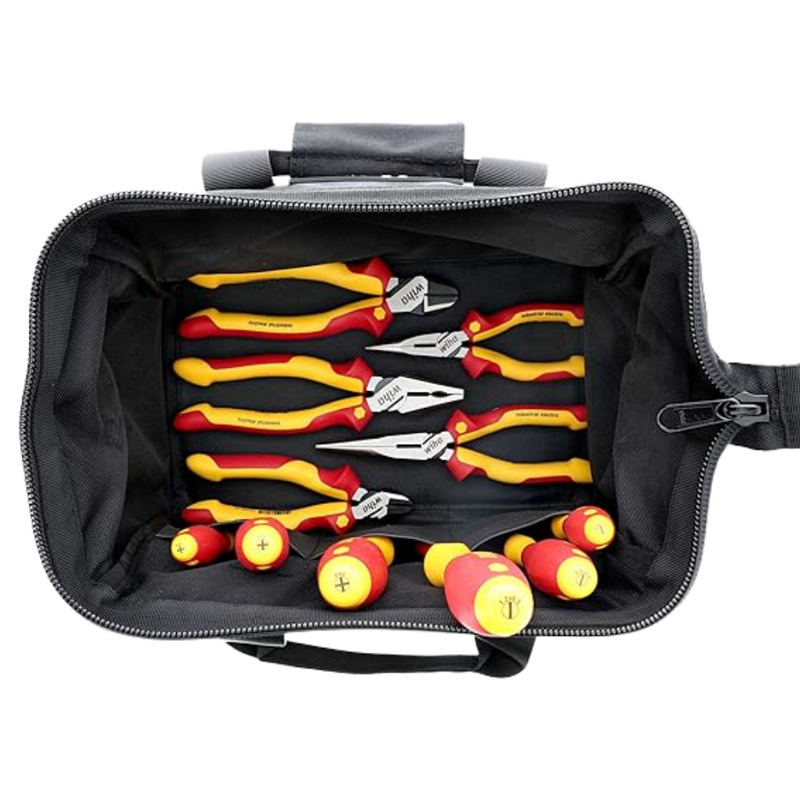 Set de 11 Alicates Cortantes y destornillador Aislados WIHA