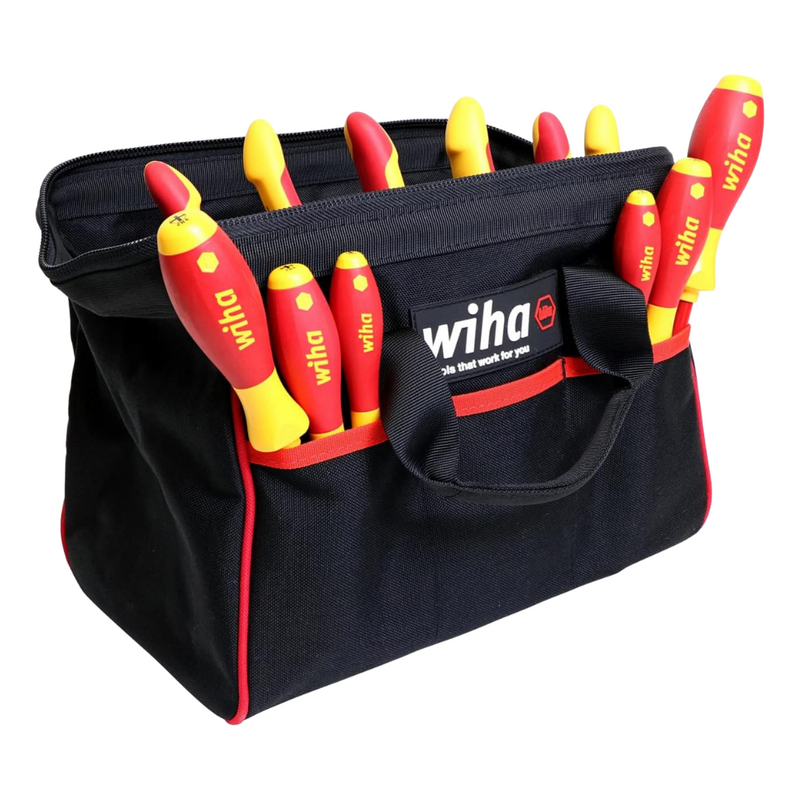 Set de 11 Alicates Cortantes y destornillador Aislados WIHA