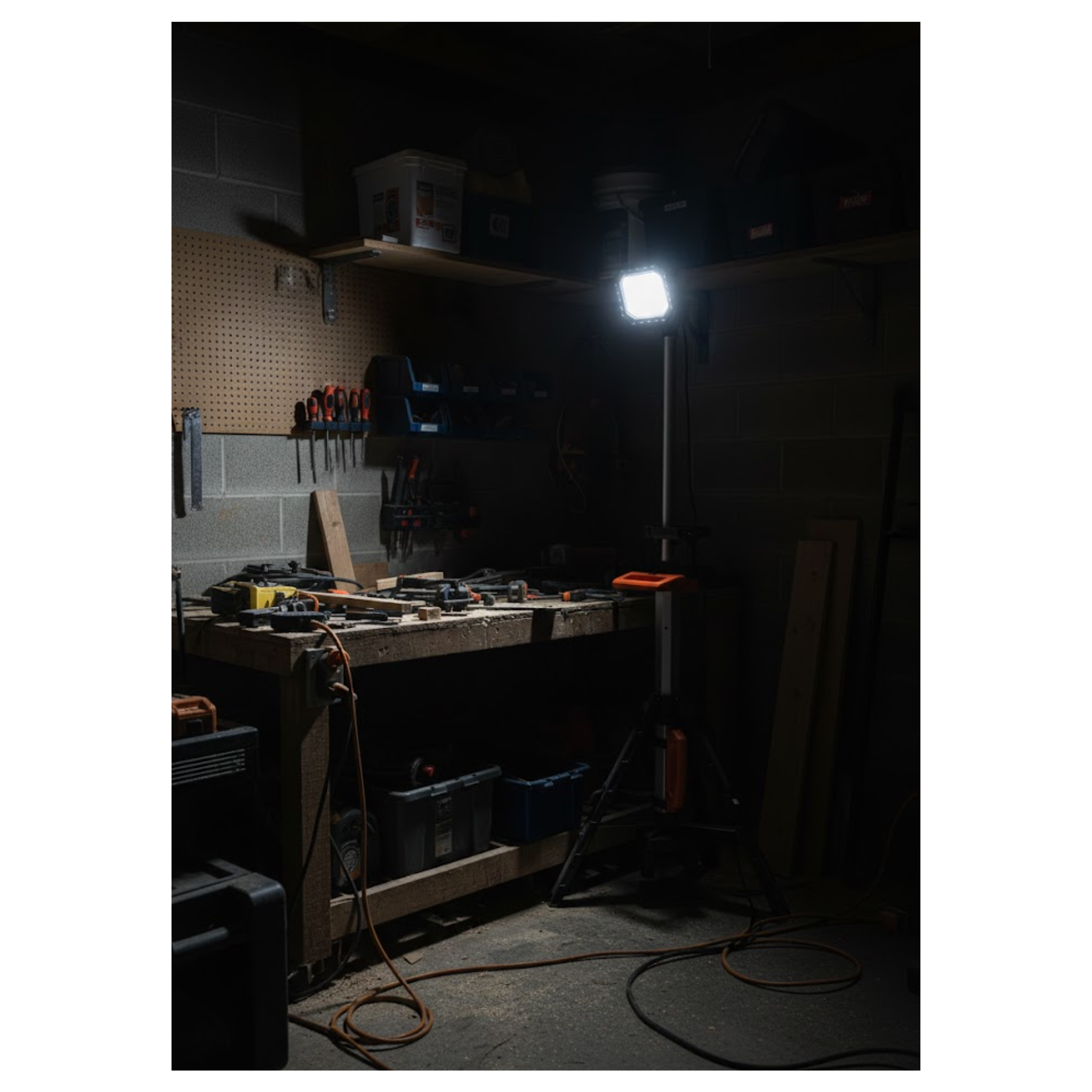 TORRE ILUMINACIÓN A BATERIA 10000LUM (GZ038)