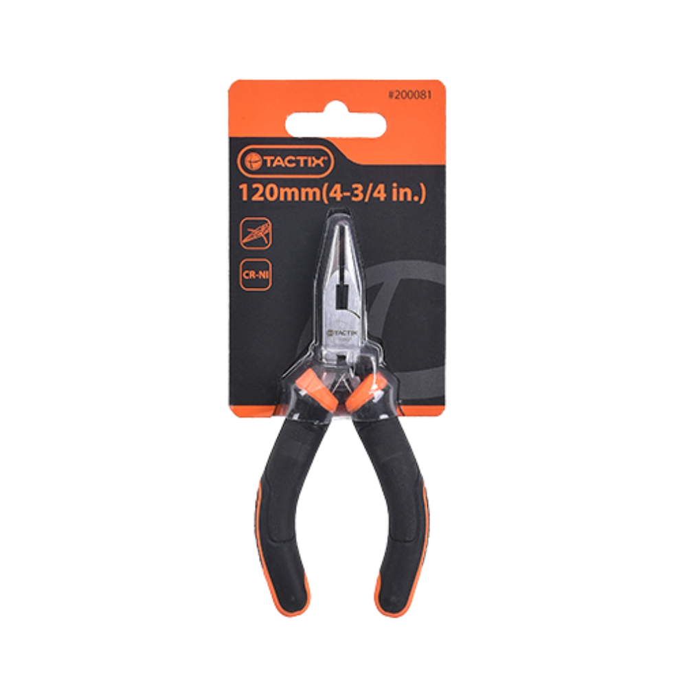 ALICATE TACTIX # 200081 REFORZADO PUNTA LARGA 4.3/4"(OF)