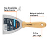 ESPATULA ACERO FLEXIBLE TRUPER 4" M/MADERA # ET-4F (14450)