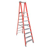 ESCALERA FIBRA VIDRIO TIJERA PLATAFORMA 8 PELDAÑOS LOUISVILLE