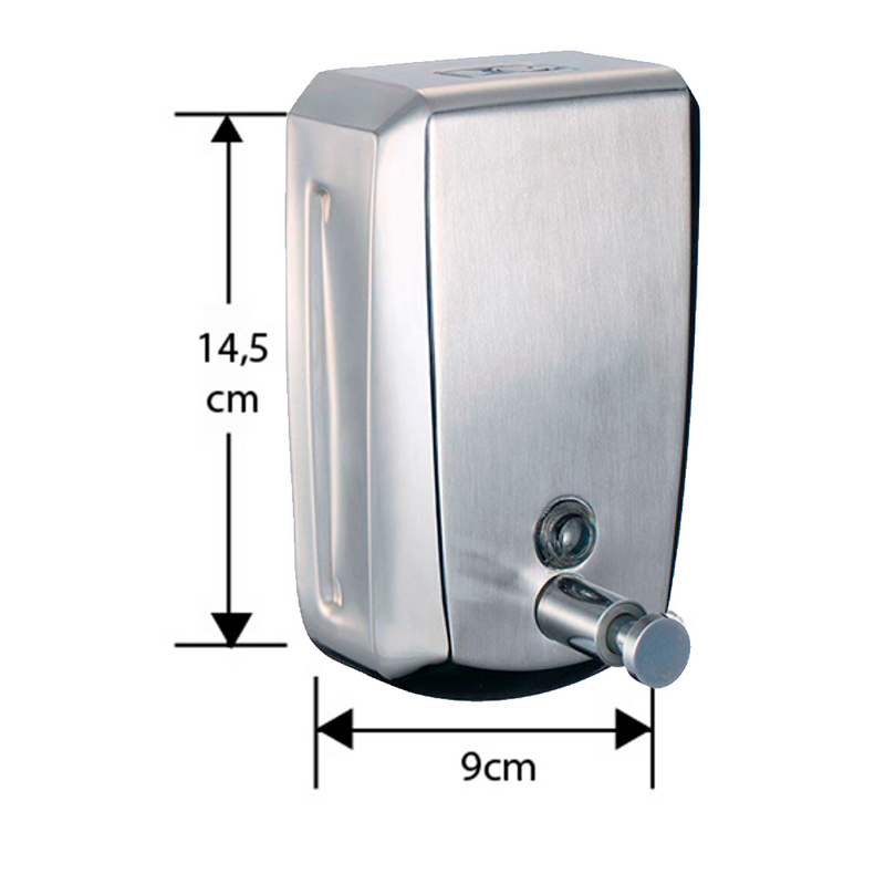 DISPENSADOR DE JABON 500ML ACERO INOX