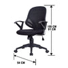 SILLA EJECUTIVA BASIC BASE NYLON GIRATORIA